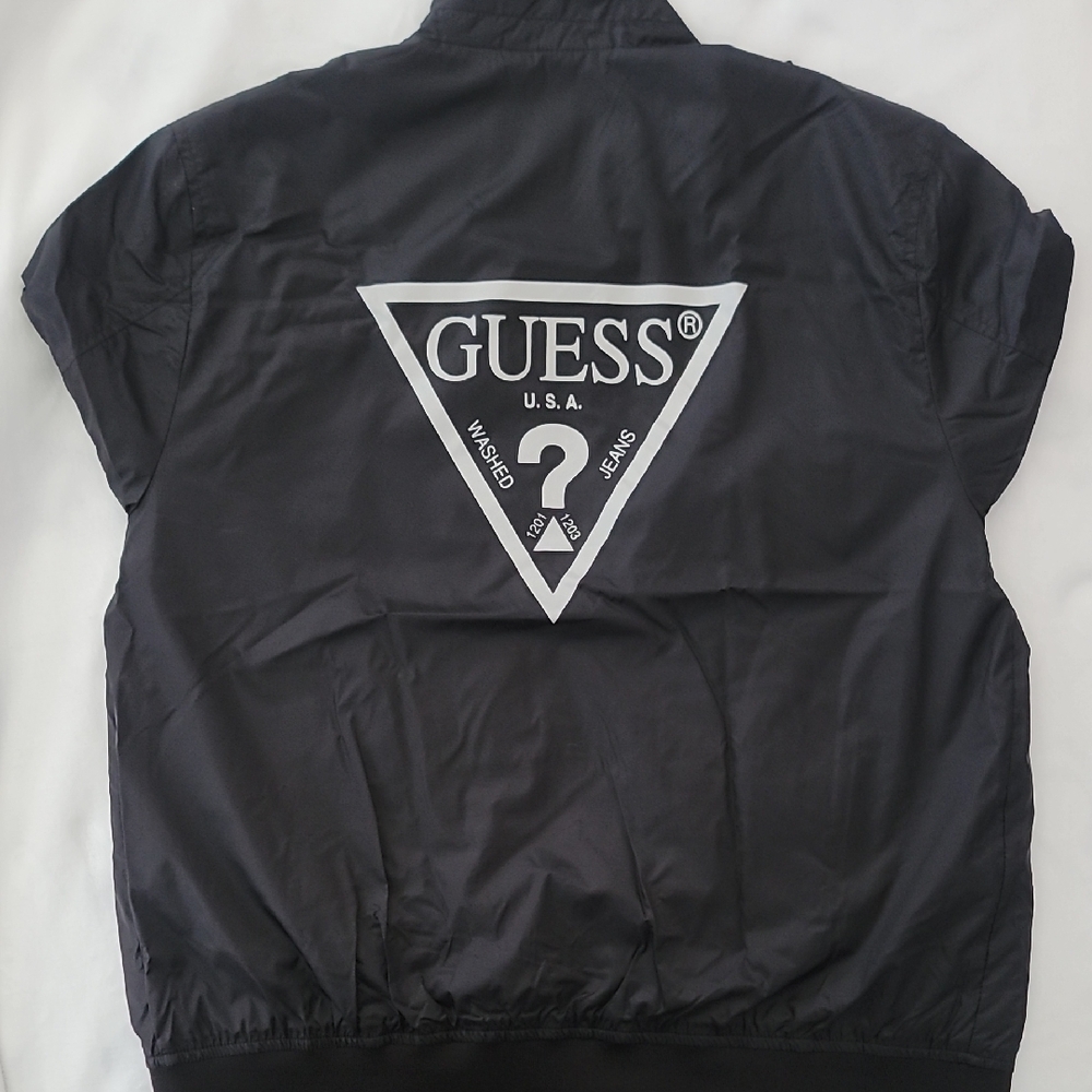 GUESS Black Windbreaker